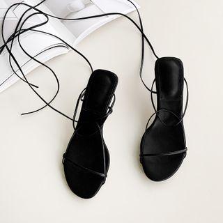 Tie-up Strappy Stiletto Sandals