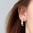 Flower Ear Stud 1 Pair - Multicolor - One Size
