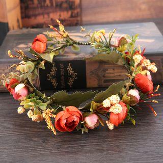 Wedding Artificial Flower Headpiece As Shown In Figure - One Size