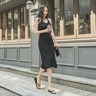 Chain-strap Long Bodycon Dress