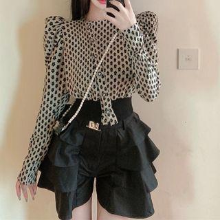 Floral Blouse / Ruffle Skorts