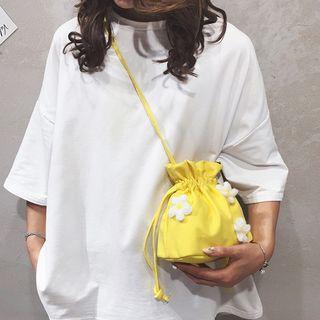 Flower-detailed Bucket Bag