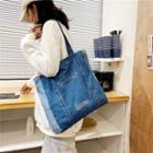 Denim Tote Bag Denim Blue - One Size