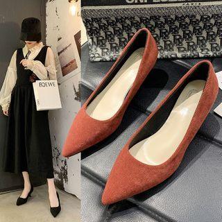 Pointed Fabric Pumps