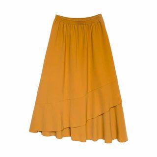 Midi A-line Chiffon Tiered Skirt