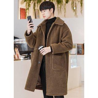 Sherpa-fleece Boxy Mac Coat