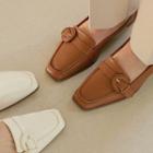 Low-heel Belted Loafers