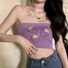 Strawberry Print Tube Top