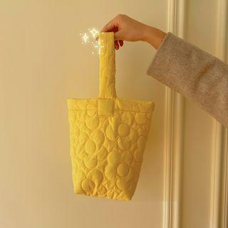 Floral Lunch Bag Cream Yellow - One Size