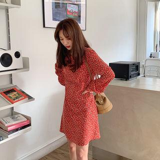 Floral Crepe A-line Dress