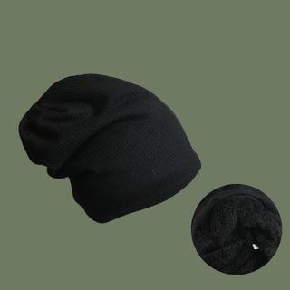 Plain Shirred Knit Beanie