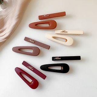 Lettering Hair Clip Set