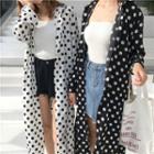 Dotted Long Long-sleeve Blouse