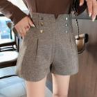 Double Breasted Dress Shorts