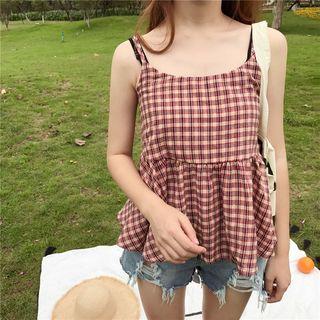 Checked Camisole Top