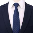 Dotted Neck Tie 1 Pc - Dotted Neck Tie - Blue - One Size
