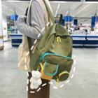 Set: Lettering Waterproof Backpack + Bag Charm