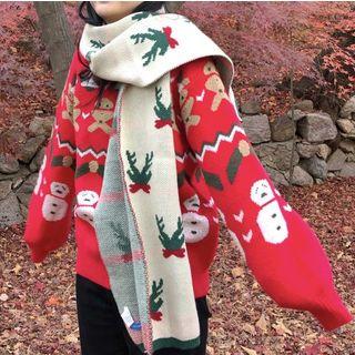 Christmas Pattern Sweater / Scarf