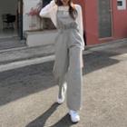 Spaghetti-strap Patch-detail Jumpsuit