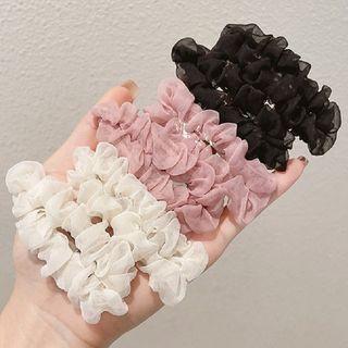 Shirred Mesh Hair Clip / Set