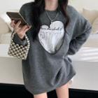 Cut Out Sweatshirt / Lettering T-shirt