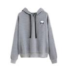 Embroidered Alien Hoodie