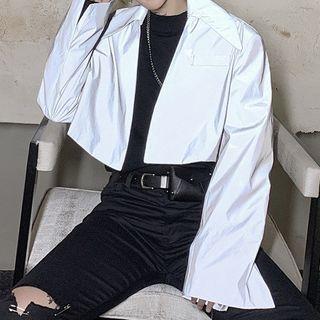 Iridescent Cropped Jacket