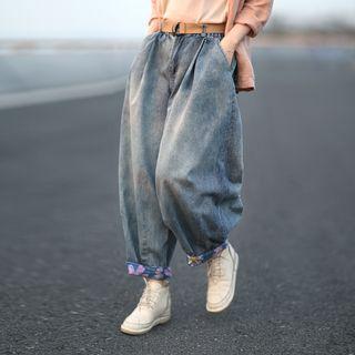 Wide-leg Jeans Denim Blue - One Size