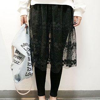Lace Inset Leggings
