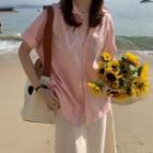 Short-sleeve Plain Shirt / Skirt
