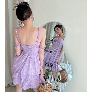 Print Mini Spaghetti Strap Dress