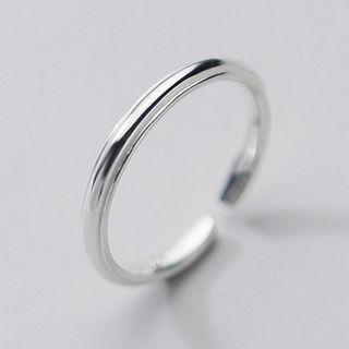 Polished Sterling Silver Open Ring S925 Silver Ring - Silver - One Size