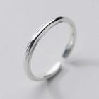 Polished Sterling Silver Open Ring S925 Silver Ring - Silver - One Size