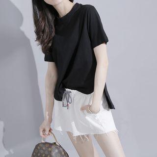 Short Sleeve Dip Back T-shirt