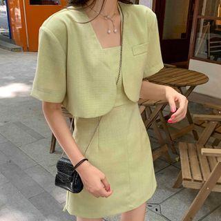 Set : Cropped Jacket + Dress