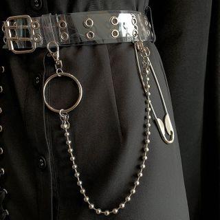 Hoop & Safety Pin Chain
