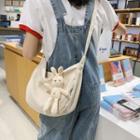 Plain Canvas Crossbody Bag / Bag Charm / Set