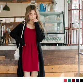 Sleeveless High Waist A-line Dress