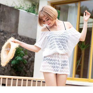 Off Shoulder Lace Cover-up