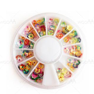 Flower Sequined Nail Art Decoration 12g-92 - One Size