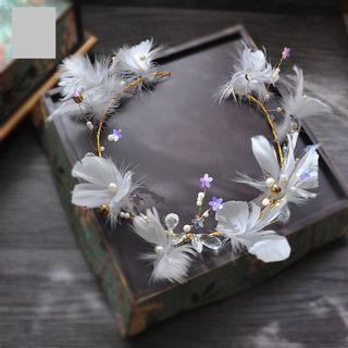 Bridal Feather Headband