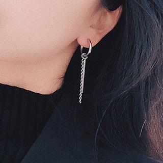 Stainless Steel Bar / Chain / Cross Dangle Earring