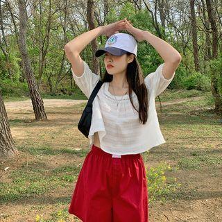 Buttoned Track Shorts