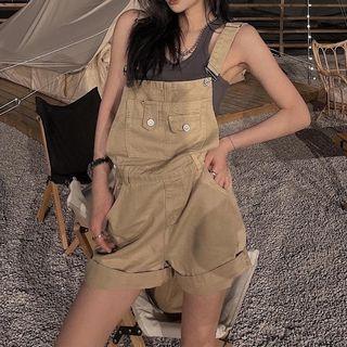 Tank Top / Wide Leg Dungaree Shorts