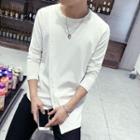 Layered Plain Long Sleeve T-shirt