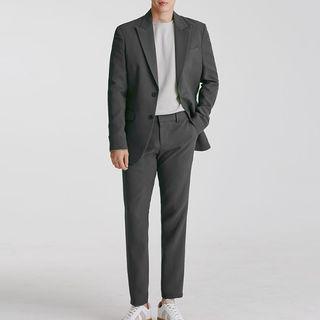 Suit Set: Plain Blazer + Plain Dress Pants
