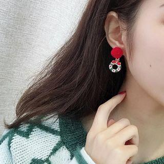 Christmas Deer Hoop Earring