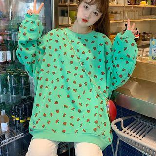 All Over Fruit Print Sweatshirt