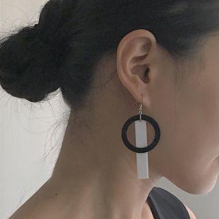 Geometric Drop Hook Earrings