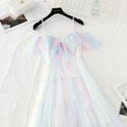Gradient Strappy A-line Dress